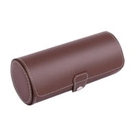 Watch Roll Portable Watch Box with 3 Slots Compact for Dresser