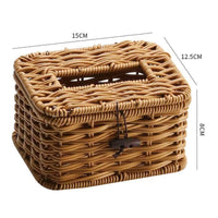 Rectangular Storage Basket Long-Lasting Household Organizer Handmade