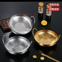 韩式不锈钢海鲜锅龙虾盘干锅锅仔酒吧鼎香辣锅子酒精小火锅部队锅
