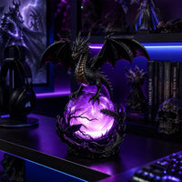 跨境新品Gothic Home Table Lamp 树脂哥特龙LED水晶球灯客厅摆件