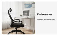 High-Back Ergonomic Chair Height Adjustable Office Furniture for Distant Workers