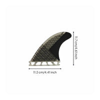 3 Pieces Single Tab Wave-Riding Fins Long-Lasting Thruster Fin Set Optimal