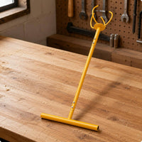Lawn Aerator Yellow Coated Soil Aerator Crossbar Foot Pedal Care