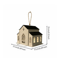 Church Shaped Bird Feeder Arched Openings Church Bird Feeder Weatherproof