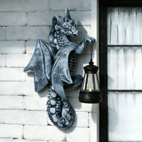 Wall Hanging Dragon Lantern Decorative Lighting Dragon Wall Lamp for Courtyard