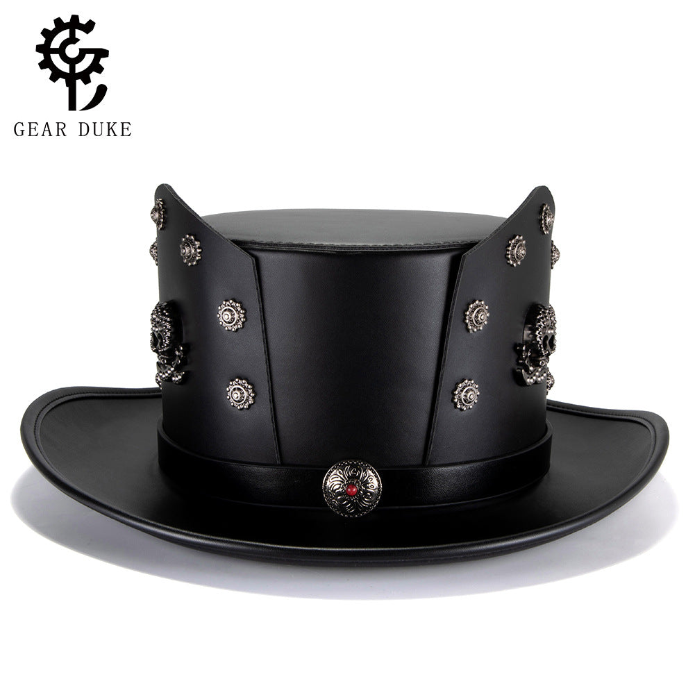 Halloween New European and American Magic Hat Gentleman Top Hat Punk Party Stage Performance Cosplay Costume Accessory