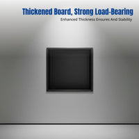Stainless Steel Recessed Niche Cabinet, Bathroom Wall Shelf, Modern Metal Organizer, Rust Resistant