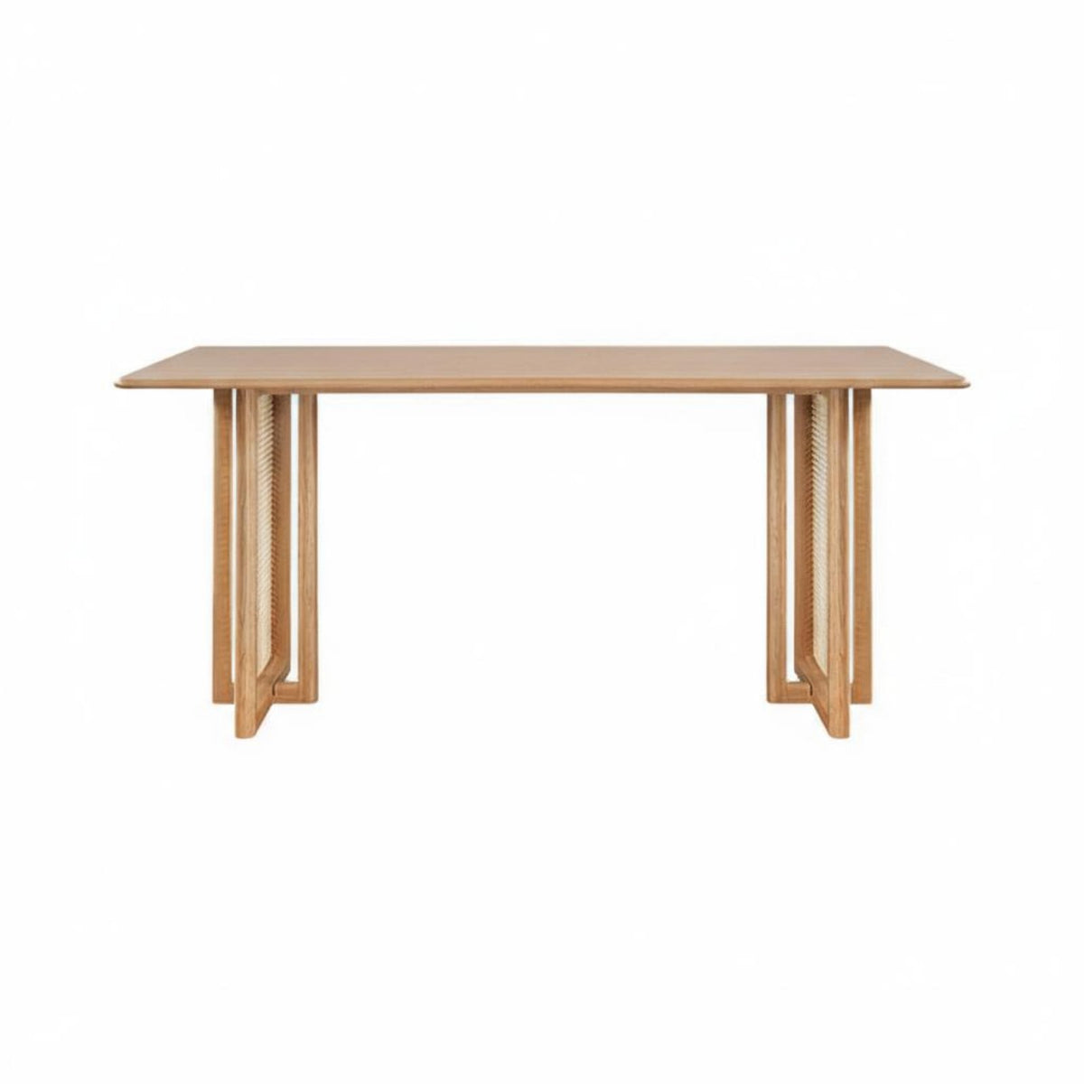 Japanese Design Dining Table Sturdy Construction Wooden Dining Firm Table Base Structure for Homeowners, Design Enthusiasts, Apartment