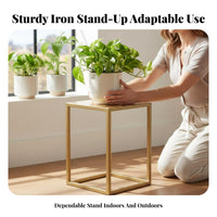 Single-Tier Pot Stool Minimalist design aesthetic Plant Stand Space-Saving for Living Room