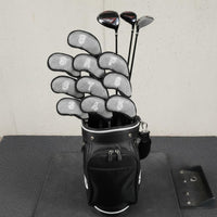 10 Pieces Hook-and-Loop Fastener Closure Golf Iron Headcover Set Dustproof Mesh Golf Club Covers for Golfers