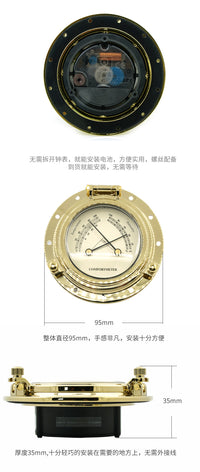 复古气压表罗马时钟表温度表湿度表石英钟表房车游艇配件