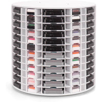 Rotating Stamp Pad Storage Rack with 72 Compartments for 3x3 Inch Pads