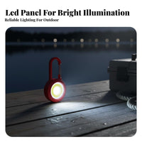 Mini Carabiner Torch High Brightness LED Keychain Flashlight Lightweight Portable Torch for Hikers, Pet Owners, Outdoor, Camping, Emergencies