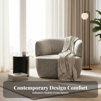 Upholstered Armchair Nordic Aesthetic Lounge Chair Minimalist Design Modern Design for Readers, Living Room, Perusing Corner