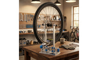 Bench-Top Two-Wheeled Wheel Truing Stand Adjustable Wheel Truing Stand Rigid Accurate for Workshops