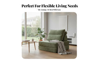 sectional Block Sofa Minimalist design Upholstered Block Sofa Combinable Lowoutline for Young Adults, Homeowners, Den