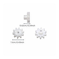 5 Pieces 2mm Bore Gears DIY Gear Set Model Parts for Hobbyists