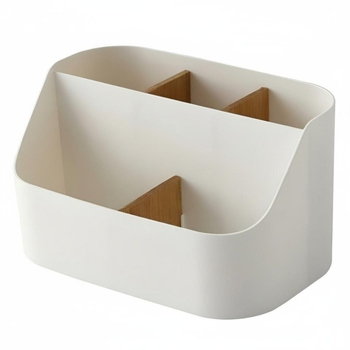 Rectangular Organizer Box, Multi-Functional Desktop Storage, Compartment Design, Large Capacity