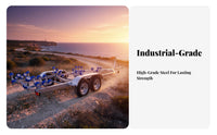 Boat Trailer Heavy Duty Galvanized Boat Trailer Rust Resistant Watercraft Hauler for Marine Professionals, Fishermen, Marinas, Coastal Areas, Lakeside