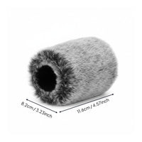 Audio Input Device Wind Muff Windproof Furry Mic Cover Noise Reduction Deadcat Audio Input Device Windscreen for Podcasters, Live Live Broadcasting