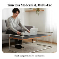 Transforming Coffee Table with Desk Function Multi-Functional Transformable Furniture Space-Saving elevateTop Design