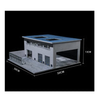 Factory Diorama Detailed LED Lighted Diorama Realistic Model for Office Desk
