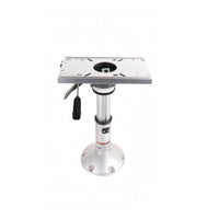 Sliding Marine Seat Pedestal Base Aluminum Alloy Adjustable Boat Seat Pedestal Silver Finish