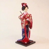 日本人偶人形和服娃娃料理餐厅装饰艺妓娟人日式桌面摆件家居礼品
