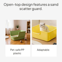 Jumbo Cat Litter Box, Splash-Proof, Odor Control, High Sides