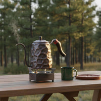 Pour-over Kettle Hammered Gooseneck Kettle Matching Lid