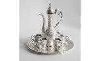 Turkish Coffee Pot and Cups Elegant Decanter Set with Cups Decanting Drinkware for Special Occasions, Dinner Parties
