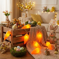 Easter Spring Decor Easter Carrot Lights Decorative Festive Atmosphere Holiday Decoration for Families, Party Planners, Indoor, Bedroom