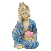 Buddha Statue with Tranquil Buddha Figurine Peaceful Sculpture for Tea Table, Garden