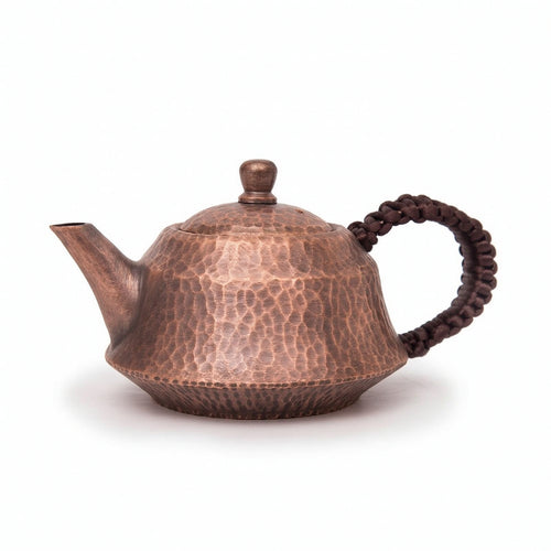 Copper Teapot Compact Tea Pot with Handle Traditional for Collectors