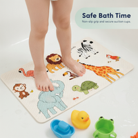 Non-Slip Suction Cup Bath Mat for Shower and Bathroom Floor, Kids' Safety Mat