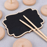 Mini Wooden Desktop Blackboard, 6×8cm, For Cafe & Store, For Messages