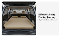 Easy Inflation Car Inflatable Mattress Portable Inflatable Car Mattress Comfortable SUV Air Bed Space-Saving for Travelers, Outdoor Enthusiasts, Families, Road Trips, Camping