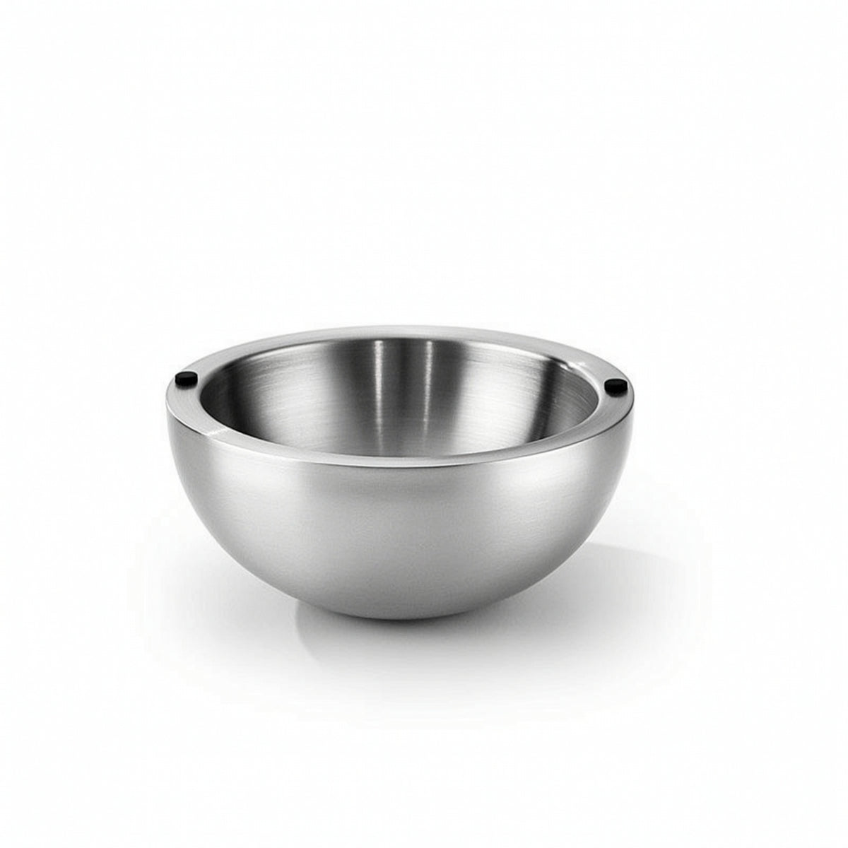 Stainless Steel Salad Bowl Brushed Metal Double-Layer Bowl for Kitchen, Dining Table