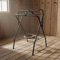 Folding Saddle Rack Easy to Keep Portable Tack Rack Sturdy for Equestrians