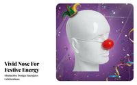 timeless Clown Design Red Foam Nose Funny spherical red Nose Easy to Wear Costume Accessory Lightweight for entertainers, jokesters, Adults, Halloween, April Fool's Day, Stage Performances, Photo Shoots