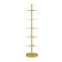 Heavy Duty Metal Floor Hook Display Rack Rust-Resistant