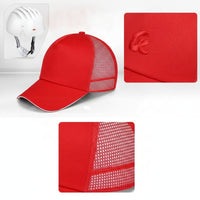 Bump Cap with Chin Strap Breathable Safety Cap with Inner Shell Anti-Collision Hat Short Brim Mesh for Workers, Work, Outdoor
