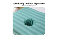 Soft Material Massage Table Towel with Face Hole Machine Washable Beauty Bed Face Hole Cover Absorbent for Estheticians, Spas