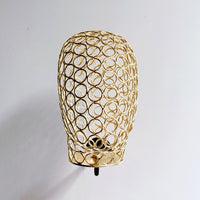 Creative Metal Wall-Mounted Head Model Hat Display Rack