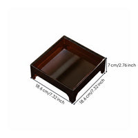 Acrylic Beverage Tray Multipurpose Transparent Teapot Stand Handmade