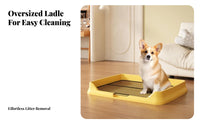 Indoor Dog Toilet Keeps Paws Dry Dog Potty Tray Puppy Pee Training Tray Spill-Resistant Puppy Training Pad Holder for Small Dogs