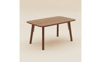 Modern Dining Table with Steel Legs Rectangular Wood Grain Dining Table Minimalist Furniture Sturdy for Small Families, Renters, Kitchen, Apartment