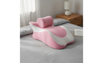 Breathable Memory Foam Prone Pillow Removable Washable Cover Intimacy Support Pillow Ergonomic Positioning Cushion for Couples, Bedroom