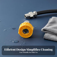 Long-Lasting High Pressure Washer Nozzle 1/4 Inch Quick Connect Spray Tip Rustproof for Driveway Cleaning