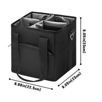 4-Cup Drink Carrier Detachable Shoulder Strap Cup Carrier Bag Top Handles